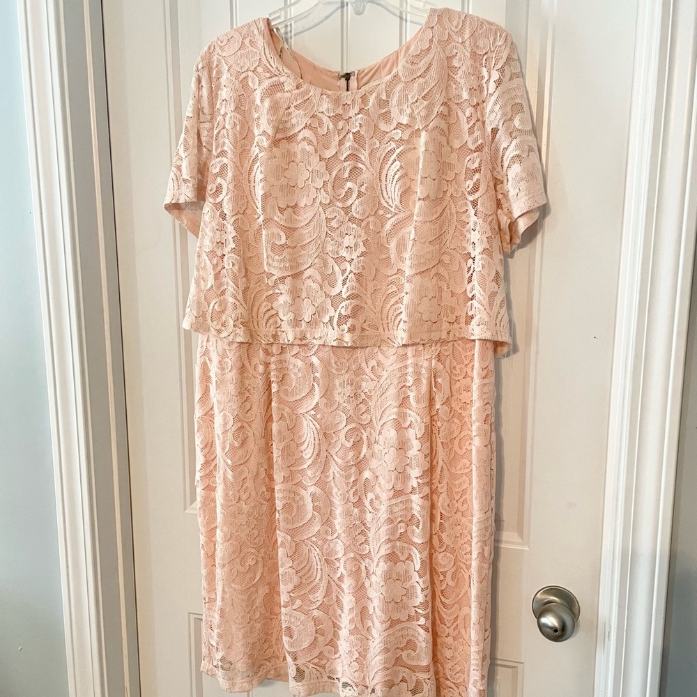 Light pink lace dress